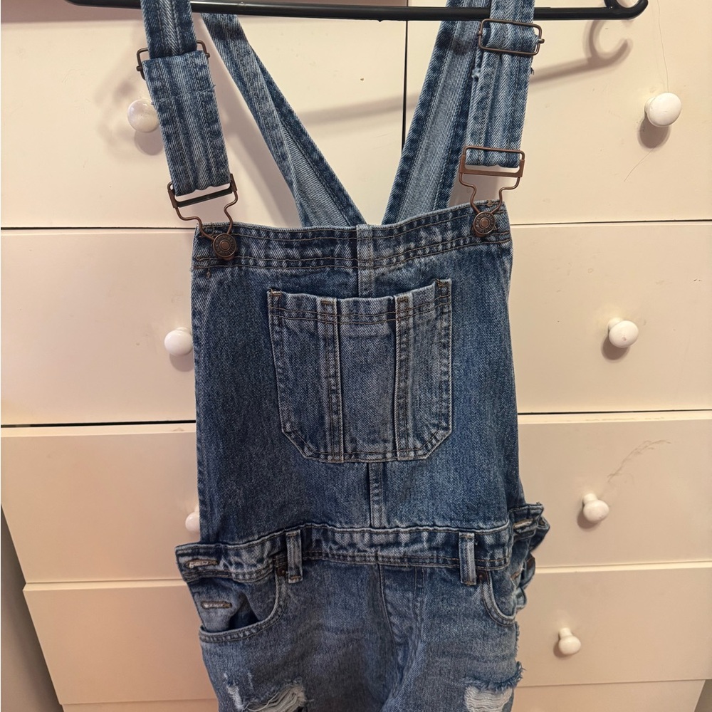 Forever 21 Blue Denim Overalls